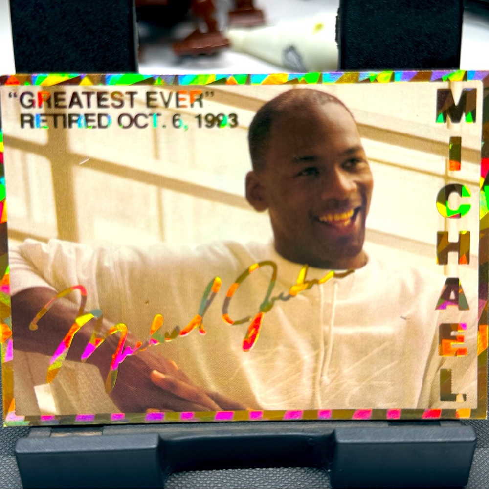 1993 Michael Jordan Retirement Card- "The Greatest of All Time"
